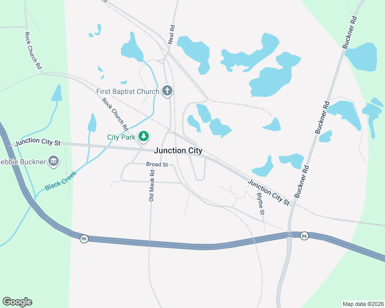 map of restaurants, bars, coffee shops, grocery stores, and more near Junction City Street in Junction City