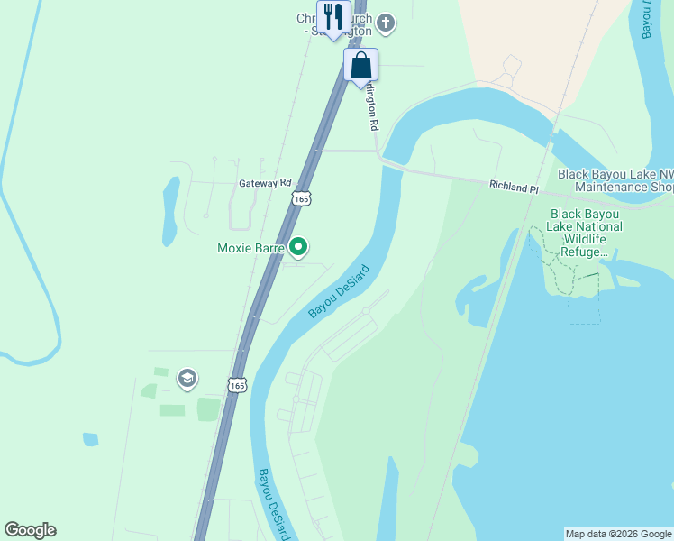 map of restaurants, bars, coffee shops, grocery stores, and more near 207 Dow Ln in Monroe