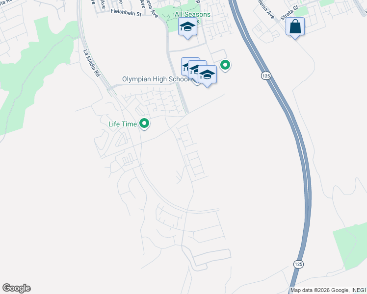 map of restaurants, bars, coffee shops, grocery stores, and more near 2024 Bluestone Circle in Chula Vista