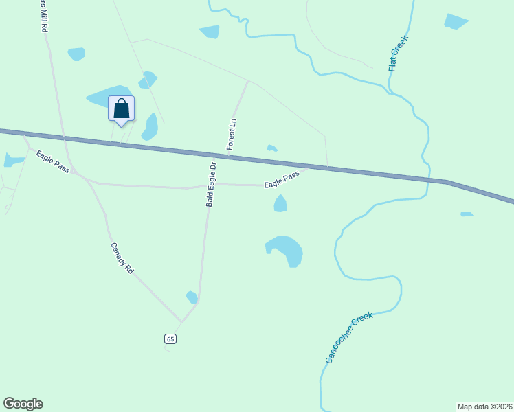 map of restaurants, bars, coffee shops, grocery stores, and more near 184 Eagle Pass in Swainsboro