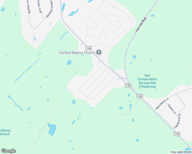 map of restaurants, bars, coffee shops, grocery stores, and more near 112 Hillcrest Way in Crandall