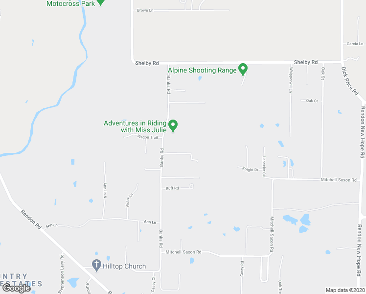 map of restaurants, bars, coffee shops, grocery stores, and more near 5425 Banks Road in Fort Worth