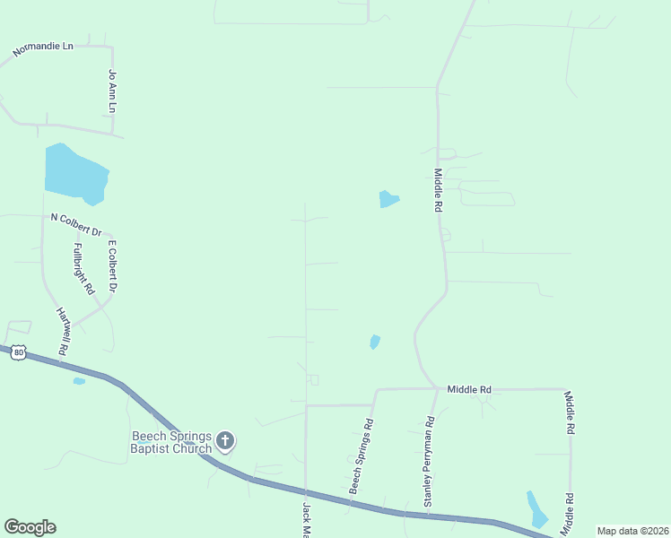 map of restaurants, bars, coffee shops, grocery stores, and more near 2497 Jack Martin Road in Minden