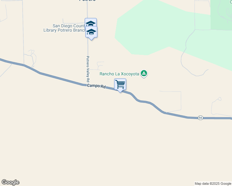 map of restaurants, bars, coffee shops, grocery stores, and more near 25069 California 94 in Potrero