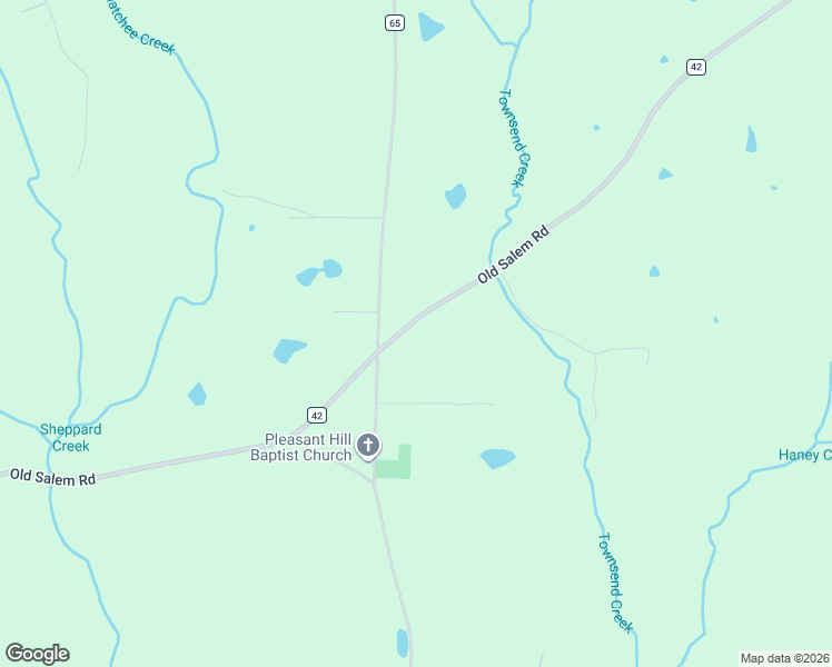 map of restaurants, bars, coffee shops, grocery stores, and more near 3255 Old Salem Road in Eclectic