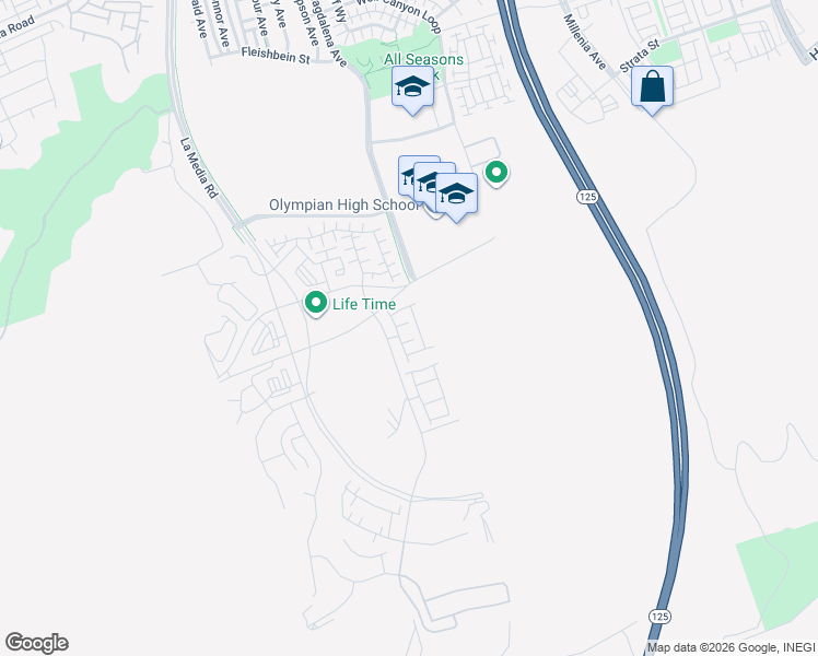 map of restaurants, bars, coffee shops, grocery stores, and more near 2042 Bluestone Circle in Chula Vista