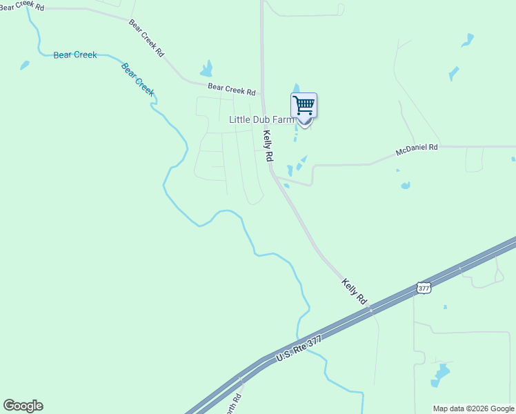 map of restaurants, bars, coffee shops, grocery stores, and more near 5040-5698 Kelly Road in Aledo