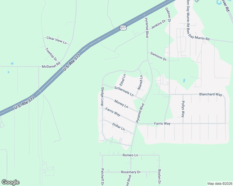 map of restaurants, bars, coffee shops, grocery stores, and more near 8242 Money Lane in Fort Worth