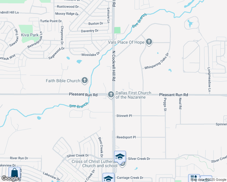 map of restaurants, bars, coffee shops, grocery stores, and more near 918 S Cockrell Hill Rd in DeSoto