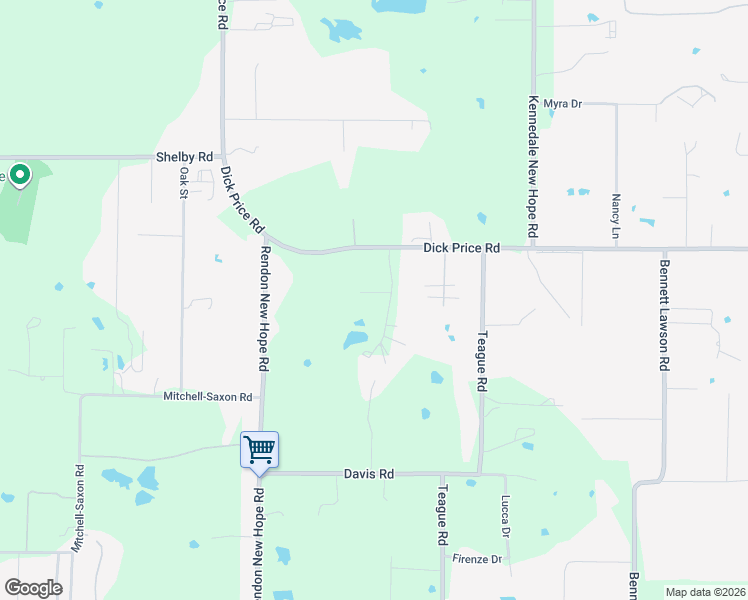 map of restaurants, bars, coffee shops, grocery stores, and more near 9717 Elm Creek Way in Fort Worth