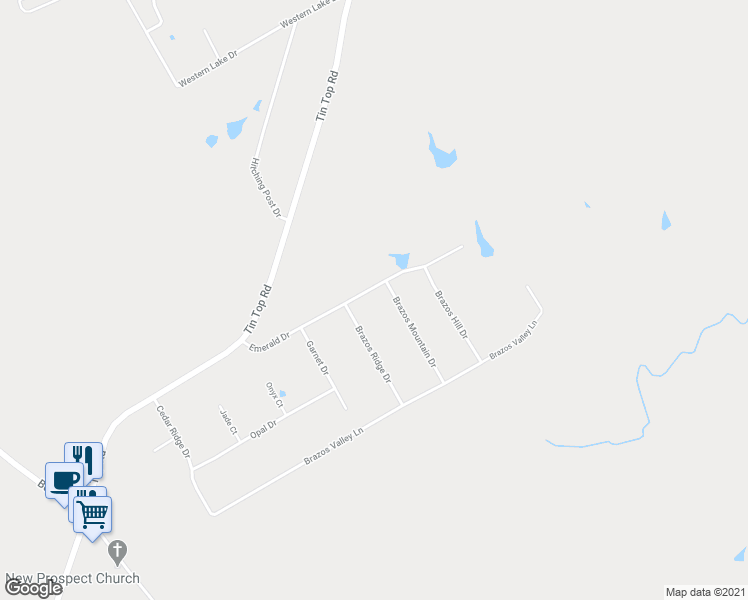map of restaurants, bars, coffee shops, grocery stores, and more near 168 Emerald Drive in Weatherford