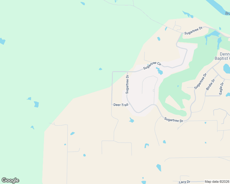 map of restaurants, bars, coffee shops, grocery stores, and more near 345 Sugartree Circle in Lipan