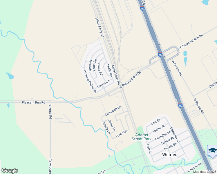 101 West Pleasant Run Road, Wilmer TX Walk Score