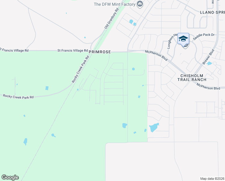 map of restaurants, bars, coffee shops, grocery stores, and more near 6929 Night Owl Lane in Fort Worth