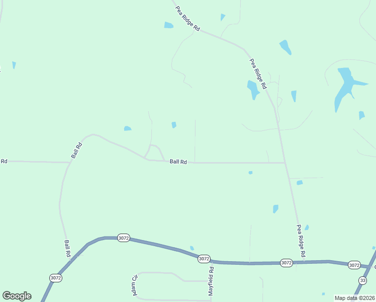 map of restaurants, bars, coffee shops, grocery stores, and more near 589 Ball Road in Dubach