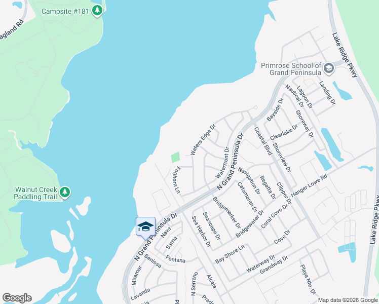 map of restaurants, bars, coffee shops, grocery stores, and more near 6812 Sail Away Place in Grand Prairie