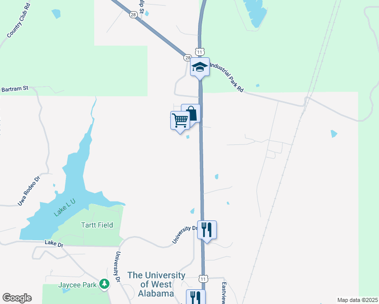 map of restaurants, bars, coffee shops, grocery stores, and more near 1281 North Washington Street in Livingston