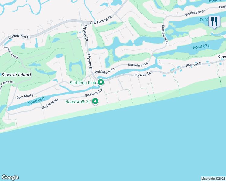 map of restaurants, bars, coffee shops, grocery stores, and more near 68 Forestay Court in Johns Island