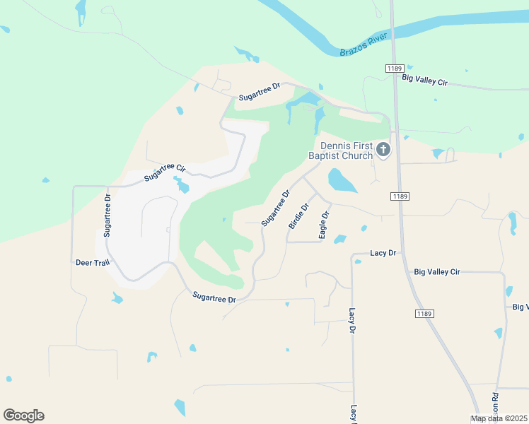 map of restaurants, bars, coffee shops, grocery stores, and more near 612 Sugartree Drive in Lipan
