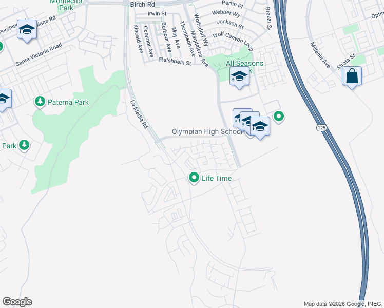 map of restaurants, bars, coffee shops, grocery stores, and more near in Chula Vista
