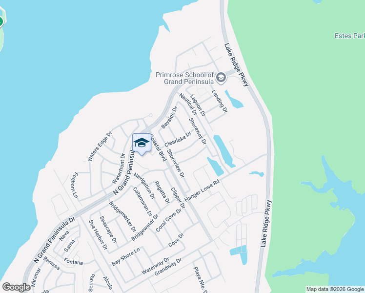 map of restaurants, bars, coffee shops, grocery stores, and more near 2548 Pinnacle Point Dr in Grand Prairie