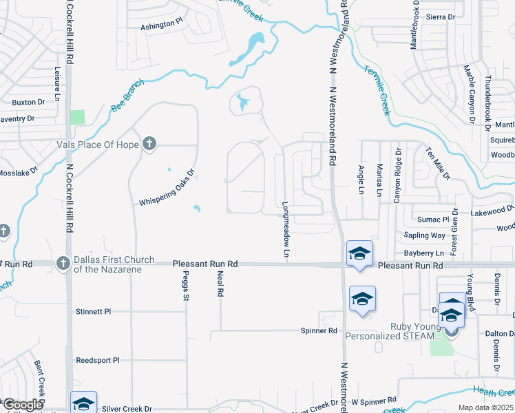 map of restaurants, bars, coffee shops, grocery stores, and more near 917 Wood Hollow Way in DeSoto