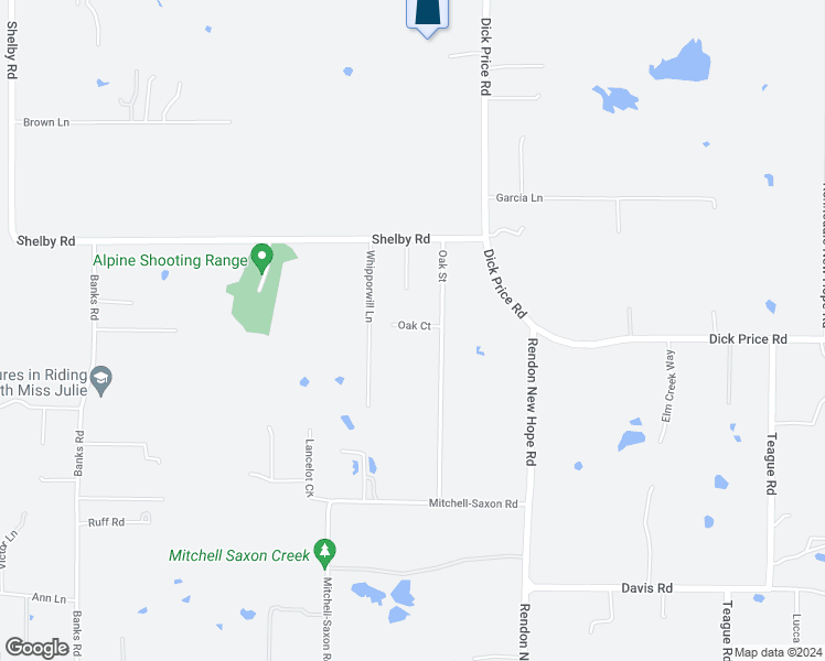 map of restaurants, bars, coffee shops, grocery stores, and more near 5370 Oak Court in Fort Worth