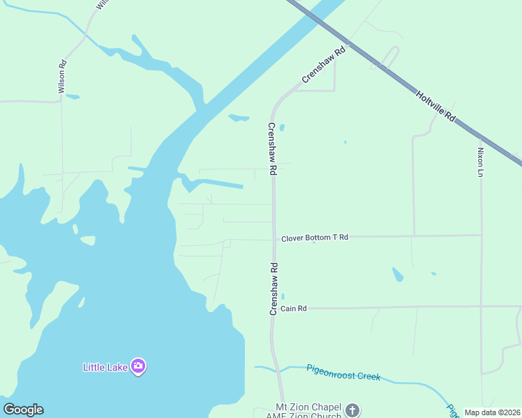 map of restaurants, bars, coffee shops, grocery stores, and more near 68 Bonnie Lane in Wetumpka