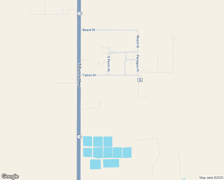 map of restaurants, bars, coffee shops, grocery stores, and more near 1000 Tipton Drive in Hobbs