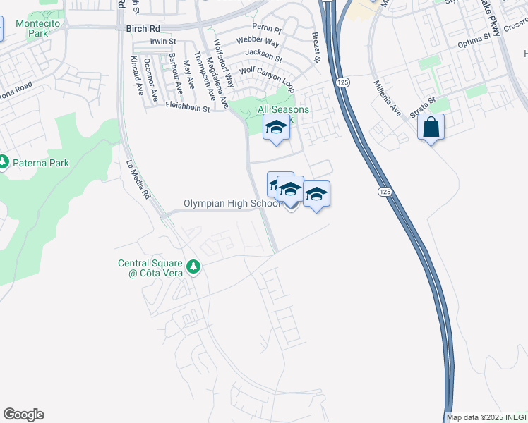 map of restaurants, bars, coffee shops, grocery stores, and more near in Chula Vista