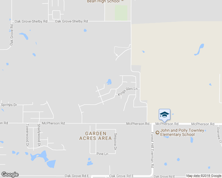 map of restaurants, bars, coffee shops, grocery stores, and more near 1525 Queens Brook Lane in Fort Worth