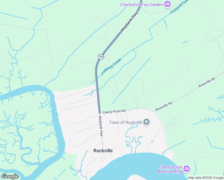 map of restaurants, bars, coffee shops, grocery stores, and more near 6949 Maybank Highway in Wadmalaw Island