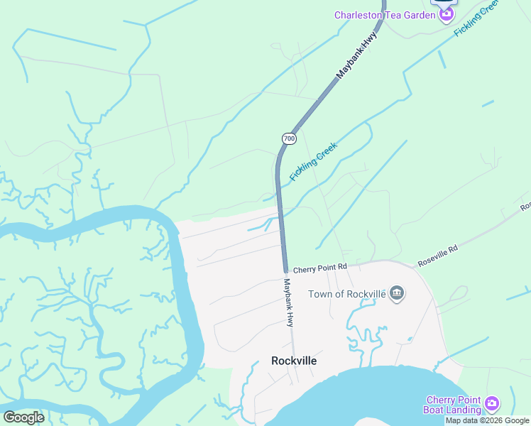 map of restaurants, bars, coffee shops, grocery stores, and more near 2491 Marina Road in Wadmalaw Island