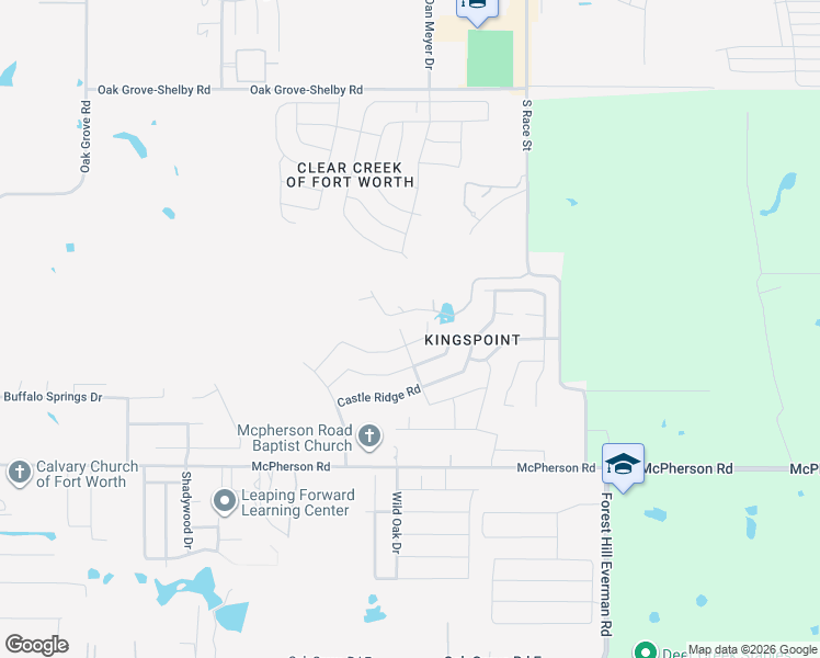 map of restaurants, bars, coffee shops, grocery stores, and more near 1313 Hazelnut Drive in Fort Worth
