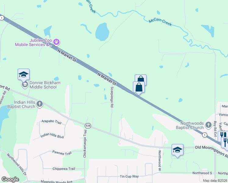 map of restaurants, bars, coffee shops, grocery stores, and more near 1015 Scarpengo Road in Shreveport