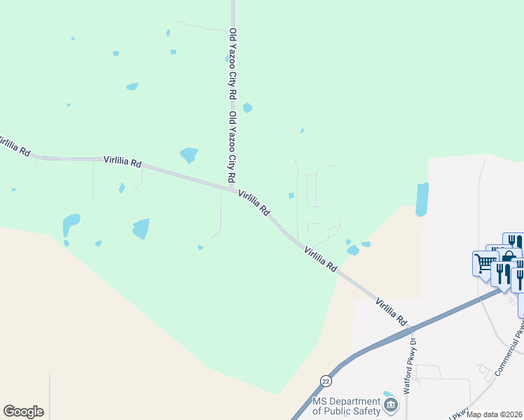 map of restaurants, bars, coffee shops, grocery stores, and more near 229 Virlilia Road in Canton