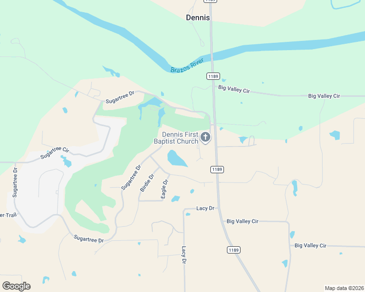 map of restaurants, bars, coffee shops, grocery stores, and more near 519 Sugartree Drive in Lipan