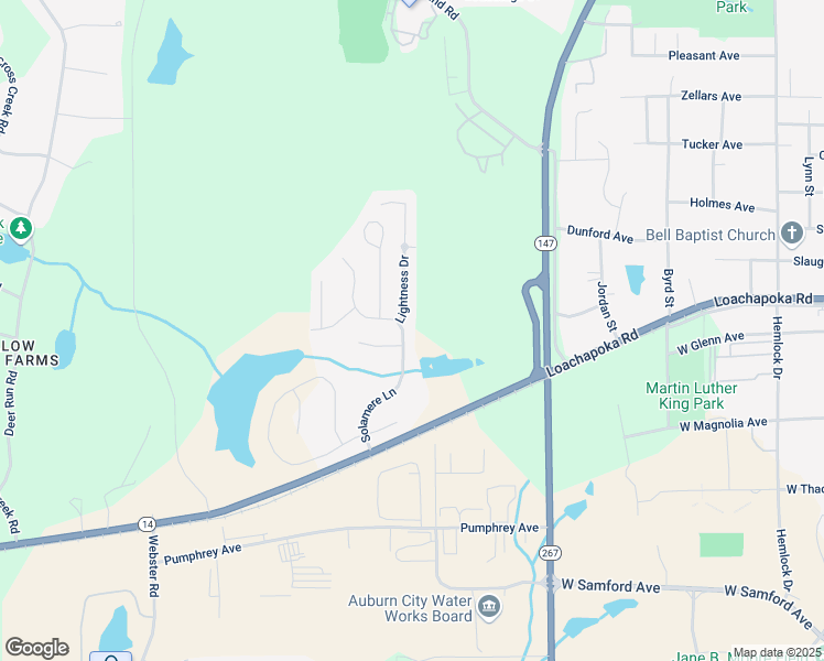 map of restaurants, bars, coffee shops, grocery stores, and more near 200 Solamere Lane in Auburn