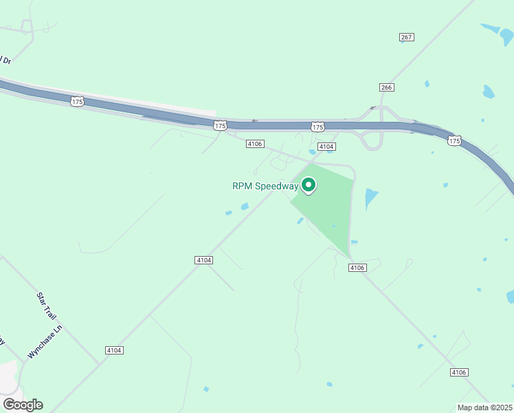 map of restaurants, bars, coffee shops, grocery stores, and more near 1320 County Road 4104 in Crandall
