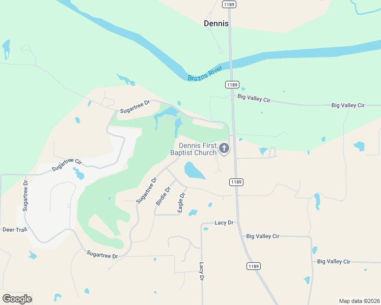 map of restaurants, bars, coffee shops, grocery stores, and more near 542 Sugartree Drive in Lipan