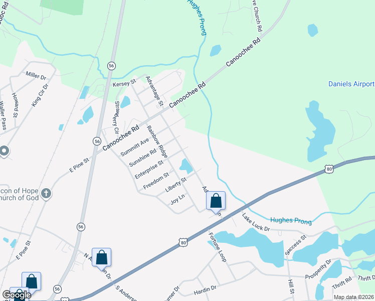 map of restaurants, bars, coffee shops, grocery stores, and more near 178 Advantage Lane in Swainsboro