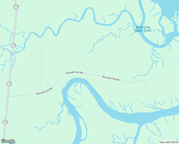 map of restaurants, bars, coffee shops, grocery stores, and more near 7860 Russell Creek Road in Edisto Island