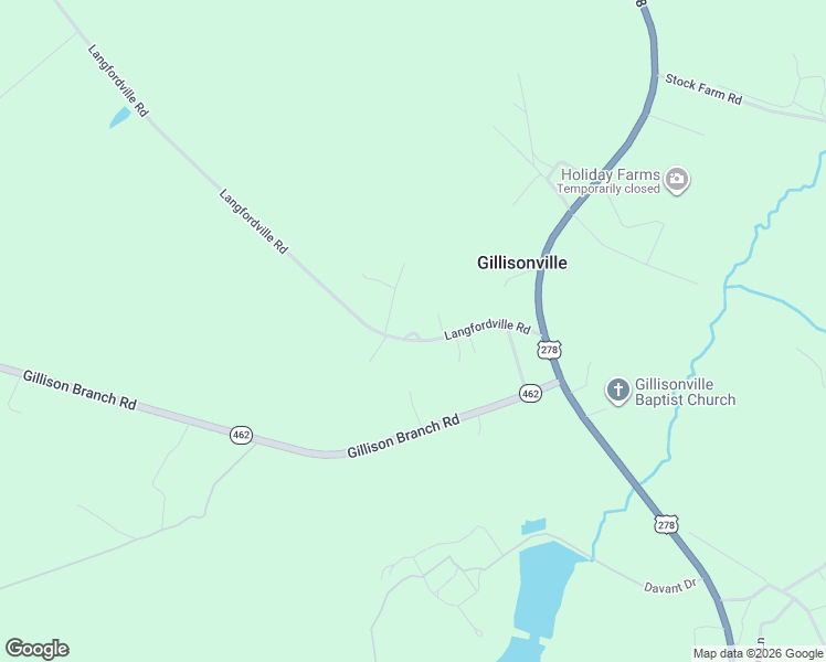 map of restaurants, bars, coffee shops, grocery stores, and more near 288 Langfordville Road in Ridgeland