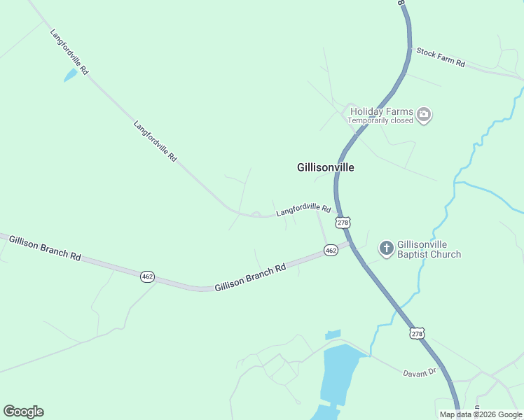 map of restaurants, bars, coffee shops, grocery stores, and more near 288 Langfordville Road in Ridgeland