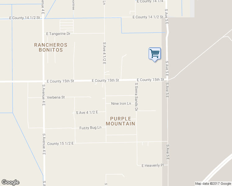 map of restaurants, bars, coffee shops, grocery stores, and more near 4643 East County 15th Street in Yuma