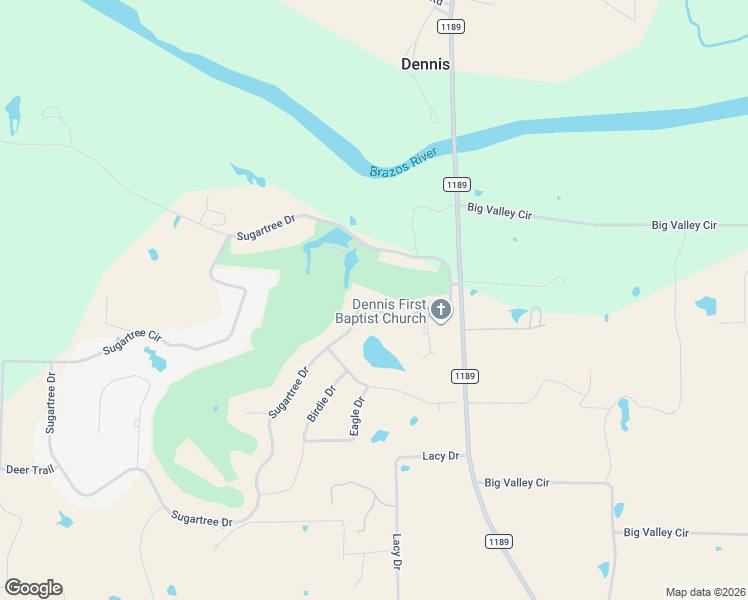 map of restaurants, bars, coffee shops, grocery stores, and more near 542 Sugartree Drive in Lipan