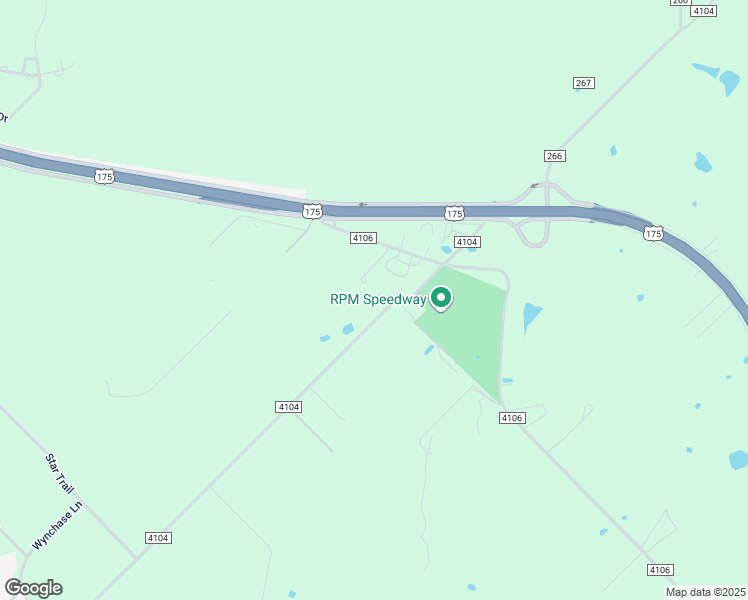 map of restaurants, bars, coffee shops, grocery stores, and more near 1320 County Road 4104 in Crandall