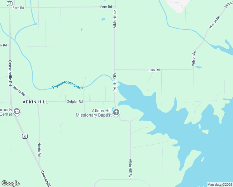 map of restaurants, bars, coffee shops, grocery stores, and more near 1481 Atkin Hill Road in Wetumpka