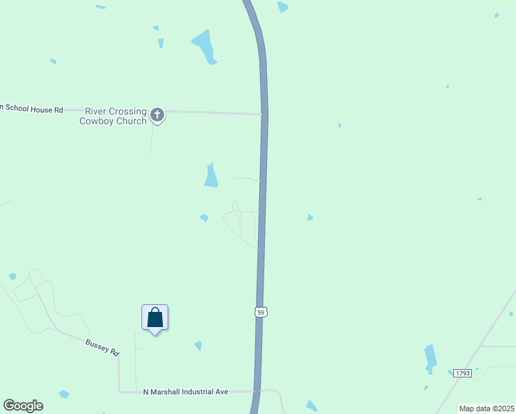 map of restaurants, bars, coffee shops, grocery stores, and more near 11450 U.S. 59 in Marshall