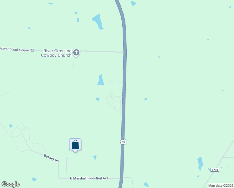 map of restaurants, bars, coffee shops, grocery stores, and more near 11450 U.S. 59 in Marshall
